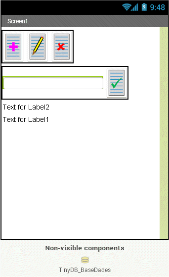 Disposició dels elements