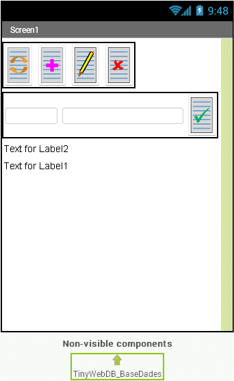 Disposició dels elements