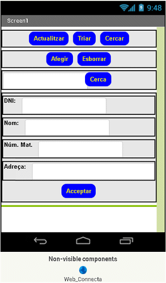 Disposició dels elements