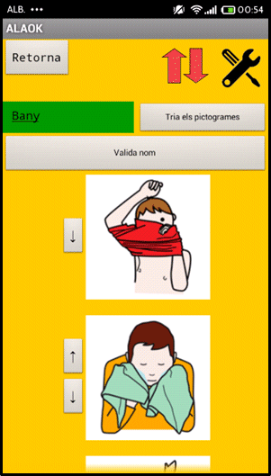 Disposició dels elements