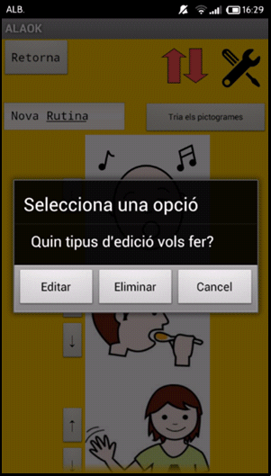 Disposició dels elements
