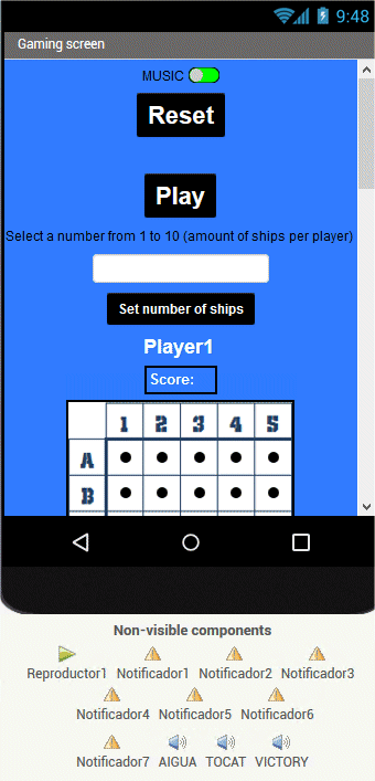 Disposició dels elements