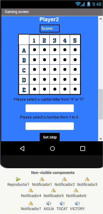 Disposició dels elements