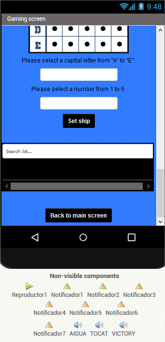 Disposició dels elements