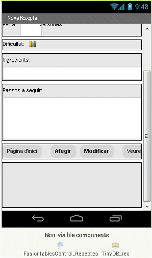 Disposició dels elements