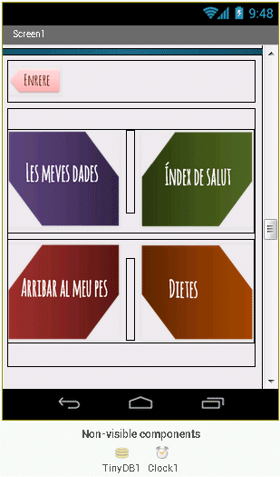 Disposició dels elements