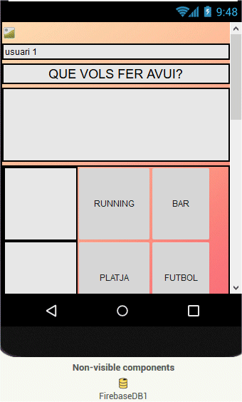 Disposició dels elements