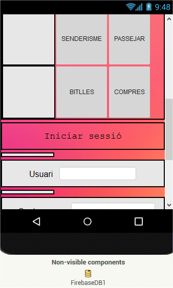 Disposició dels elements