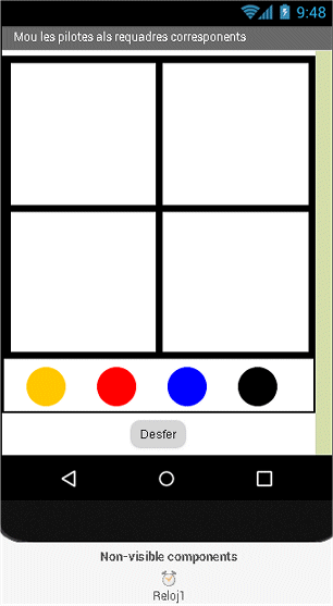 Disposició dels elements