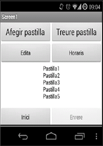Disposició dels elements