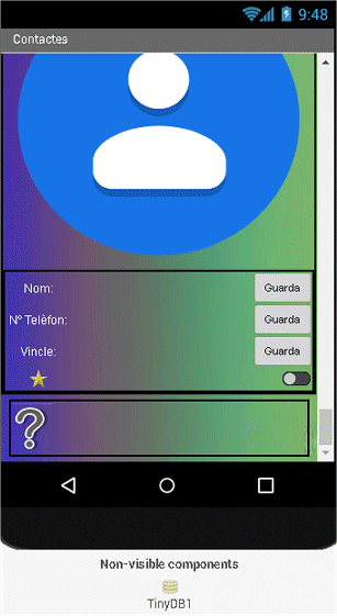 Disposició dels elements