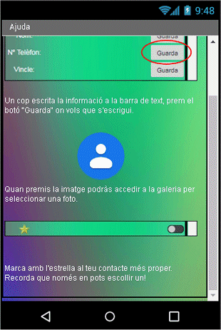 Disposició dels elements