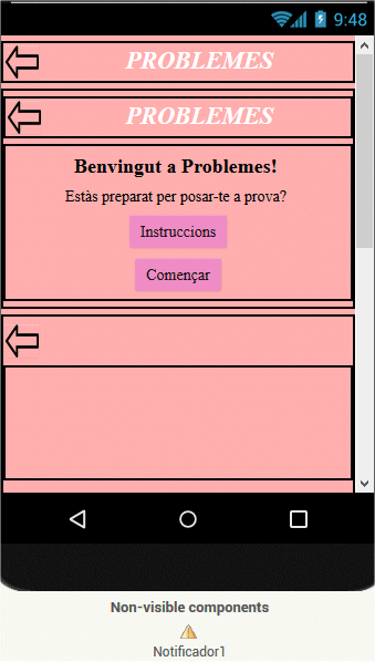 Disposició dels elements