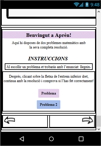Disposició dels elements