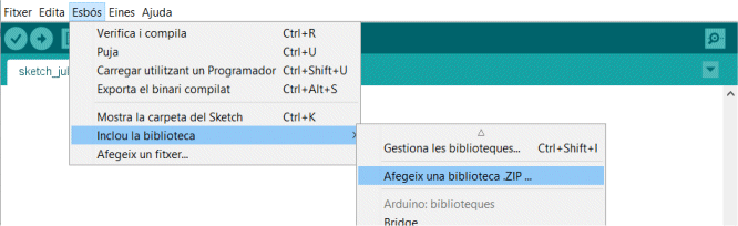 Instal·lació de biblioteques