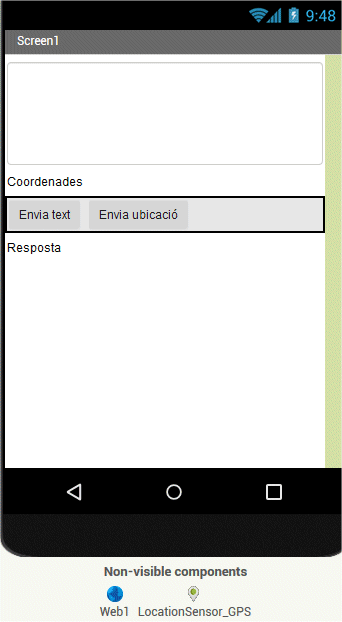 Disposició dels elements